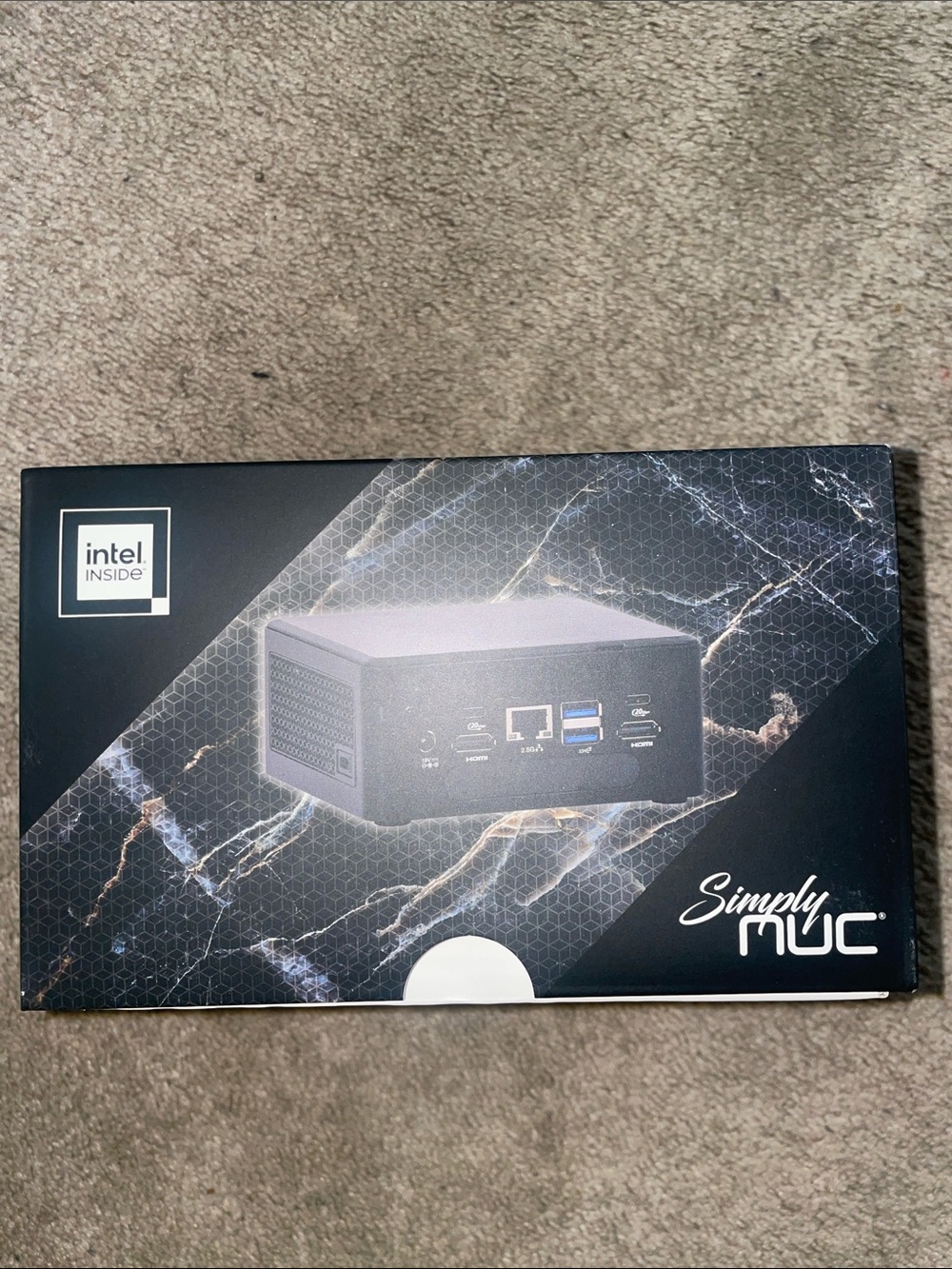 Intel Simply NUC Mini PC Box - Black and White Artwork